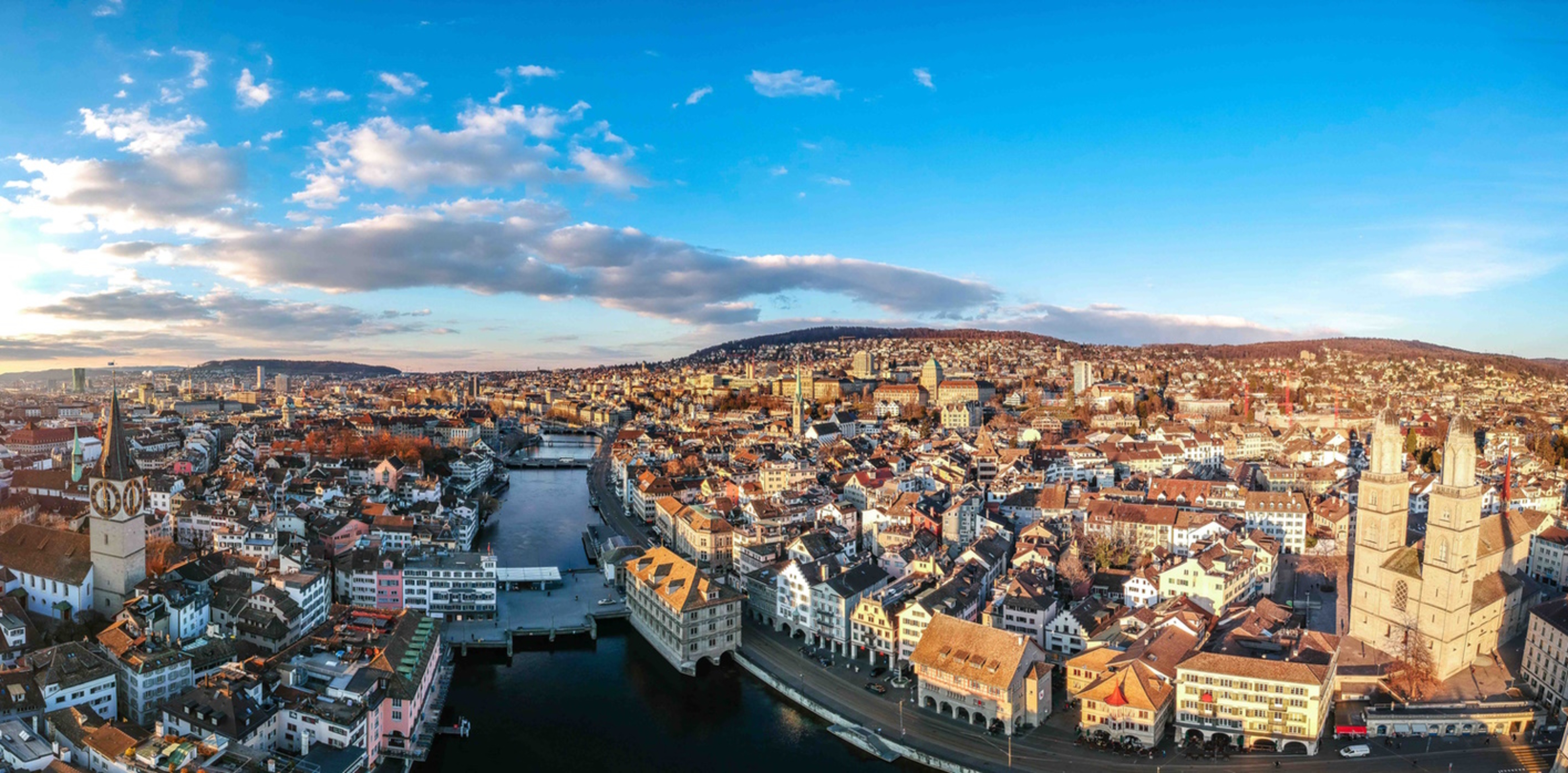 Panoramablick auf Zürich