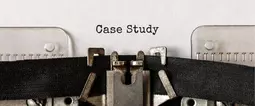 Case Study mit Schreibmaschine getippt 